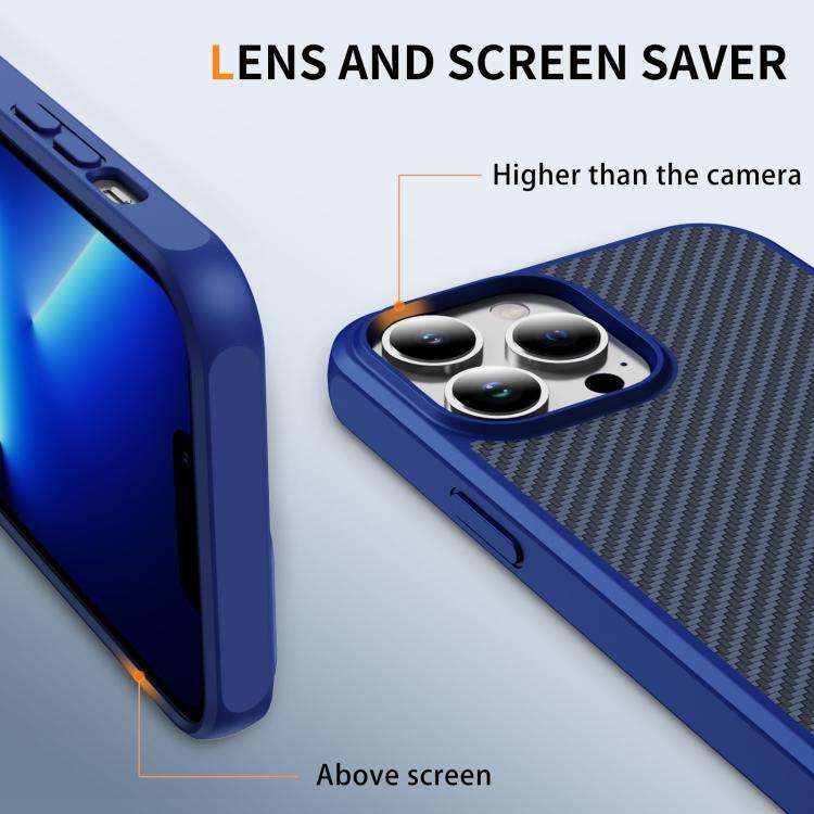Carbon Fiber Texture Skin-feel MagSafe Phone Case, For iPhone 13 Pro Max, For iPhone 13 Pro