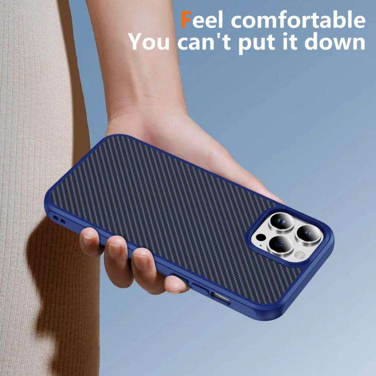 Carbon Fiber Texture Skin-feel MagSafe Phone Case, For iPhone 13 Pro Max, For iPhone 13 Pro