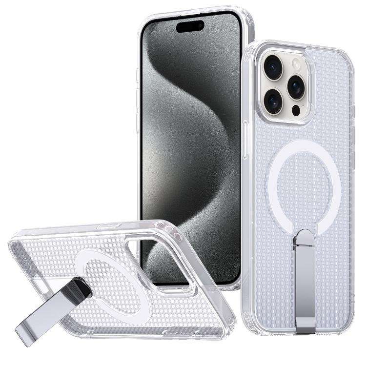 kalebol Honeycomb Cooling MagSafe Holder Phone Case, For iPhone 16 Pro, For iPhone 16 Plus, For i...