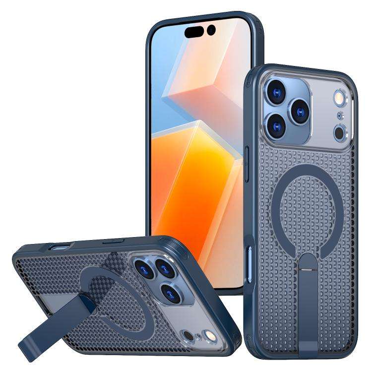 kalebol Honeycomb Cooling MagSafe Holder Phone Case, For iPhone 18 Pro, For iPhone 18 Pro Max, Fo...