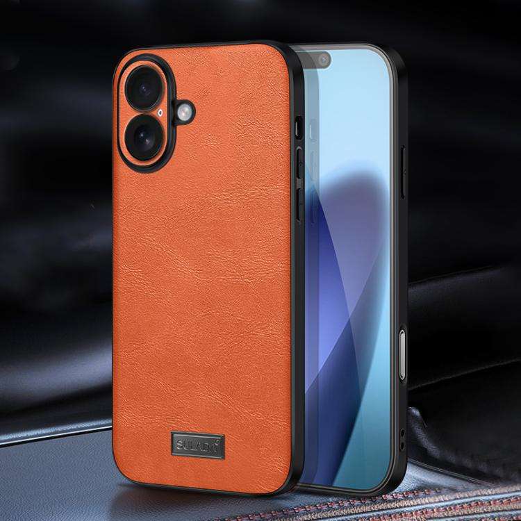 SULADA Shockproof TPU Hybrid Handmade Leather Phone Case, For iPhone 17 Pro Max, For iPhone 17 Pr...
