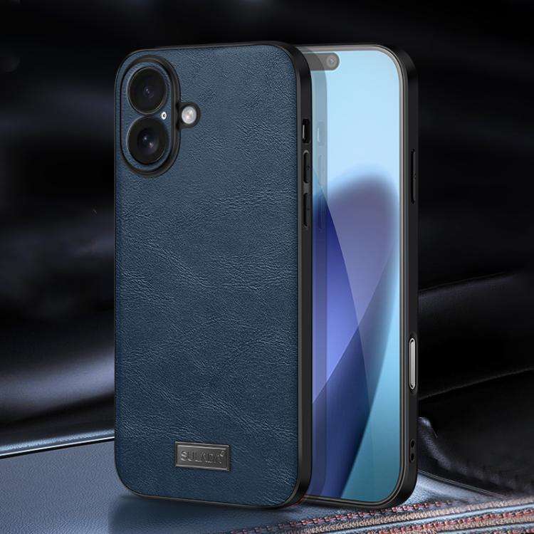 SULADA Shockproof TPU Hybrid Handmade Leather Phone Case, For iPhone 17 Pro Max, For iPhone 17 Pr...