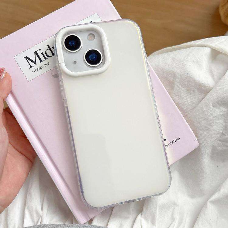 Large Camera Frame Vibrant Jelly Color TPU + IMD Phone Case, For iPhone 15 Pro Max, For iPhone 15...