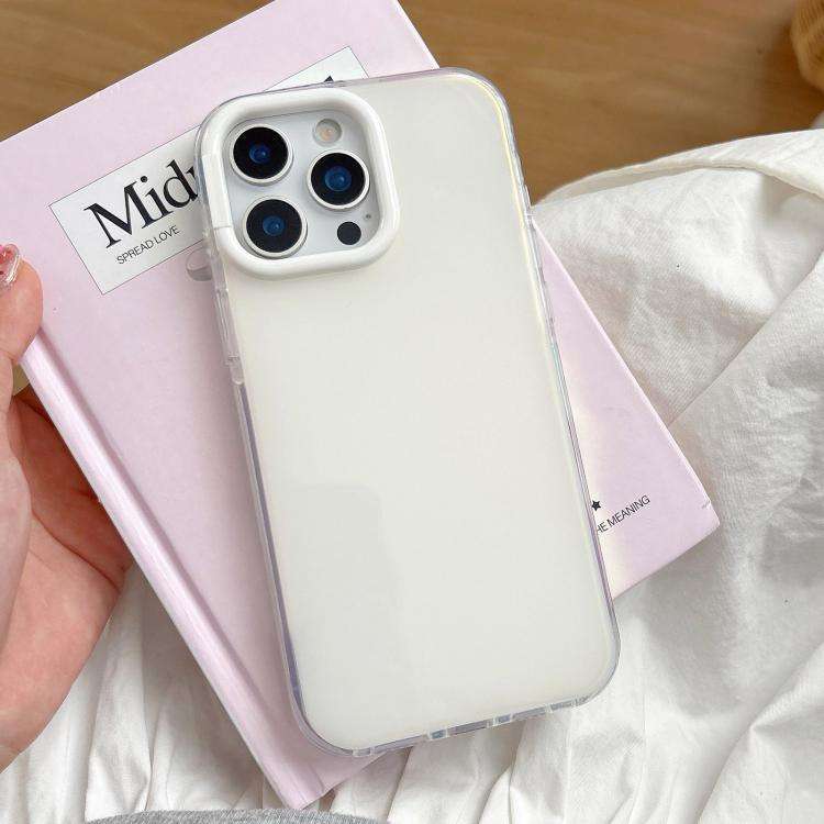 Large Camera Frame Vibrant Jelly Color TPU + IMD Phone Case, For iPhone 15 Pro Max, For iPhone 15...
