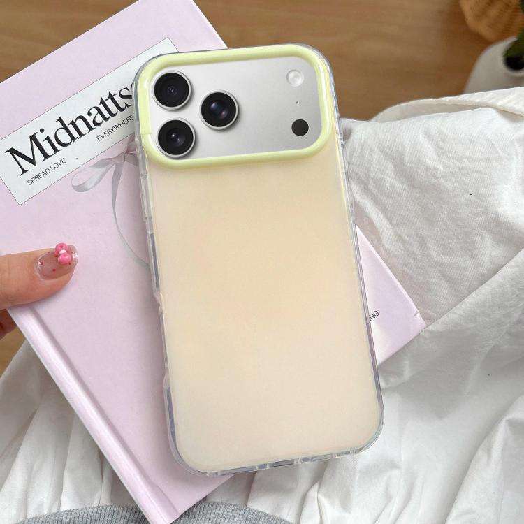 Large Camera Frame Vibrant Jelly Color TPU + IMD Phone Case, For iPhone 18 Pro / 17 Pro, For iPho...