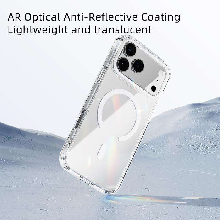 ABEEL MagSafe Magnetic Color Ring Anti-scratch Transparent Phone Case, For iPhone 18 Pro / 17 Pro...