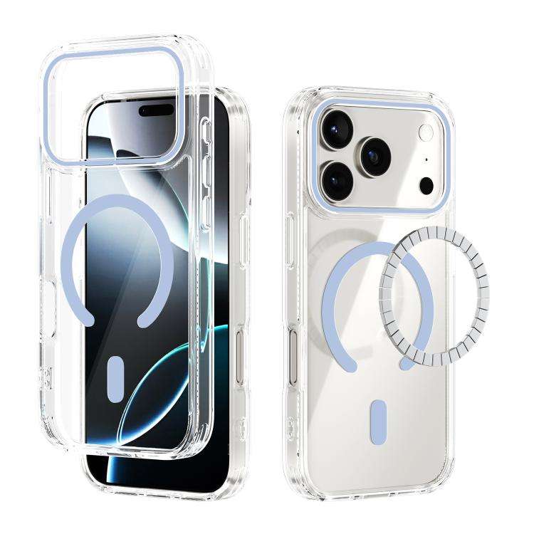 ABEEL MagSafe Magnetic Color Ring Anti-scratch Transparent Phone Case, For iPhone 18 Pro / 17 Pro...