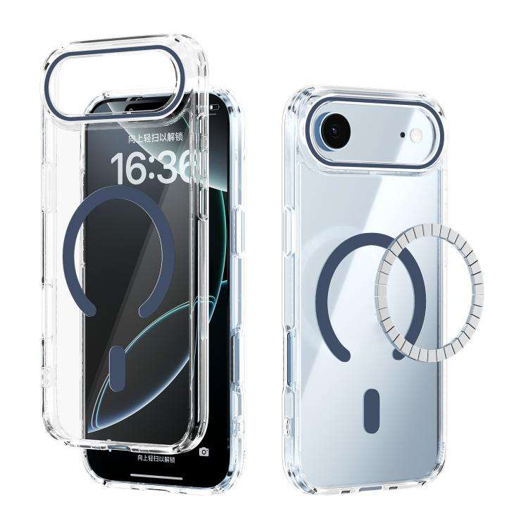 ABEEL MagSafe Magnetic Color Ring Anti-scratch Transparent Phone Case, For iPhone 18 Pro / 17 Pro...