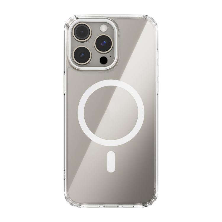 ABEEL MagSafe Magnetic Color Ring Anti-scratch Transparent Phone Case, For iPhone 15 Pro Max, For...