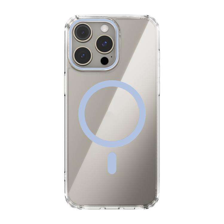 ABEEL MagSafe Magnetic Color Ring Anti-scratch Transparent Phone Case, For iPhone 15 Pro Max, For...