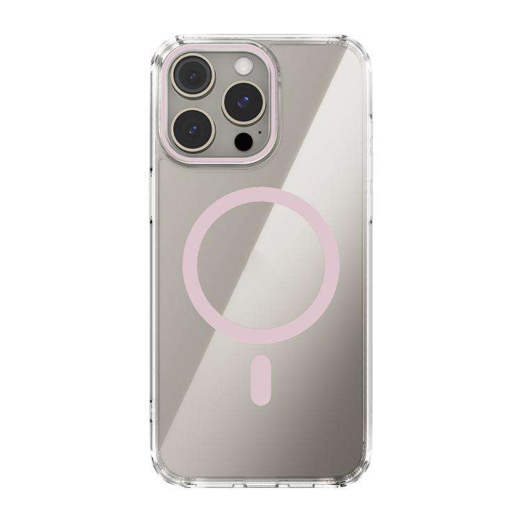 ABEEL MagSafe Magnetic Color Ring Anti-scratch Transparent Phone Case, For iPhone 15 Pro Max, For...