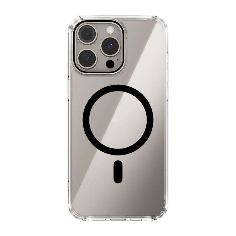 ABEEL MagSafe Magnetic Color Ring Anti-scratch Transparent Phone Case, For iPhone 15 Pro Max, For...