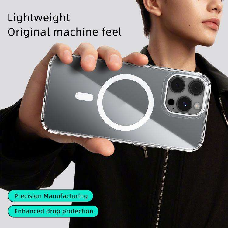 ABEEL MagSafe Magnetic Color Ring Anti-scratch Transparent Phone Case, For iPhone 13 Pro Max, For...