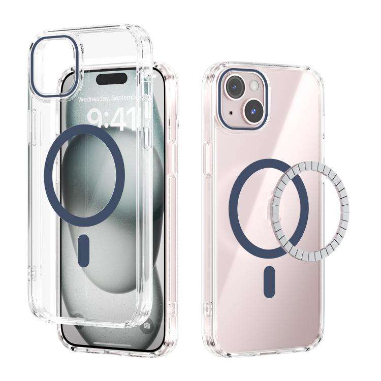 ABEEL MagSafe Magnetic Color Ring Anti-scratch Transparent Phone Case, For iPhone 13 Pro Max, For...