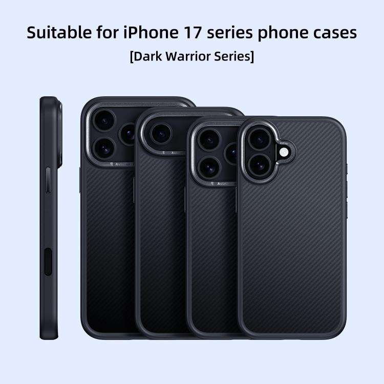Carbon Fiber Kevlar MagSafe Magnetic Phone Case, For iPhone 17 Pro Max, For iPhone 17 Pro, For iP...