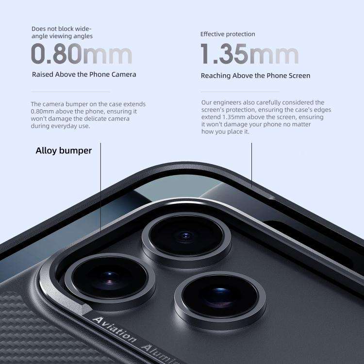 Carbon Fiber Kevlar MagSafe Magnetic Phone Case, For iPhone 17 Pro Max, For iPhone 17 Pro, For iP...