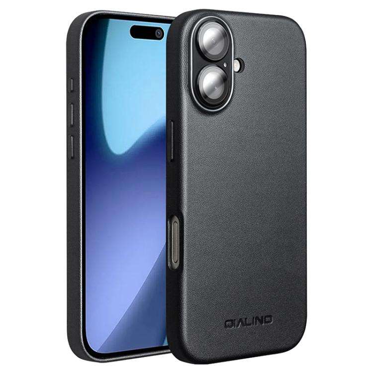 QIALINO Technology Leather MagSafe Phone Case, For iPhone 17 Pro Max, For iPhone 17 Pro, For iPho...