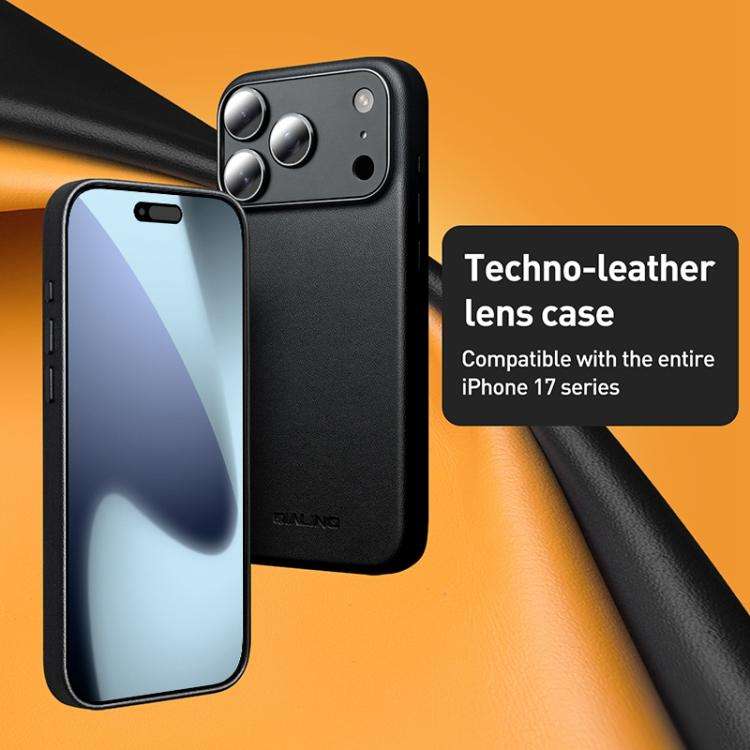 QIALINO Technology Leather MagSafe Phone Case, For iPhone 17 Pro Max, For iPhone 17 Pro, For iPho...
