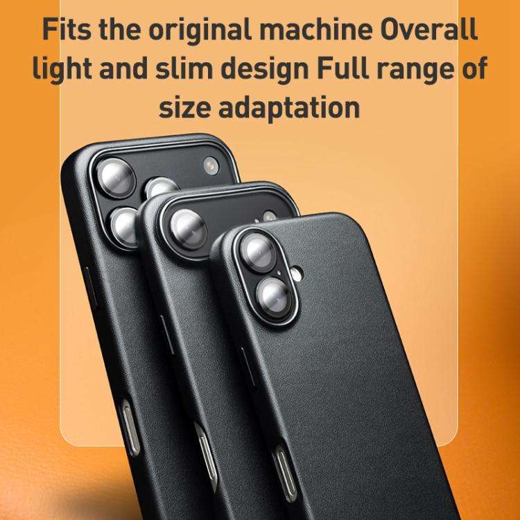 QIALINO Technology Leather MagSafe Phone Case, For iPhone 17 Pro Max, For iPhone 17 Pro, For iPho...