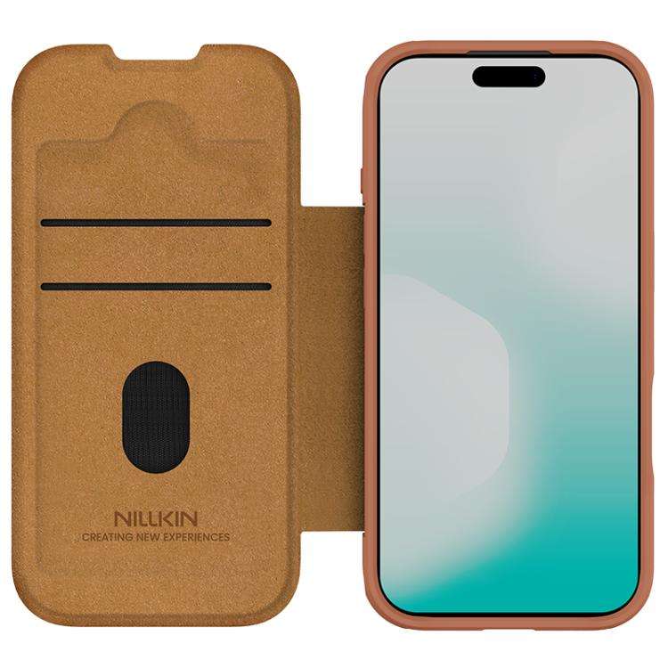 NILLKIN QIN Series Pro Sliding Camera Cover Design Leather Phone Case, For iPhone 17 Pro, For iPh...