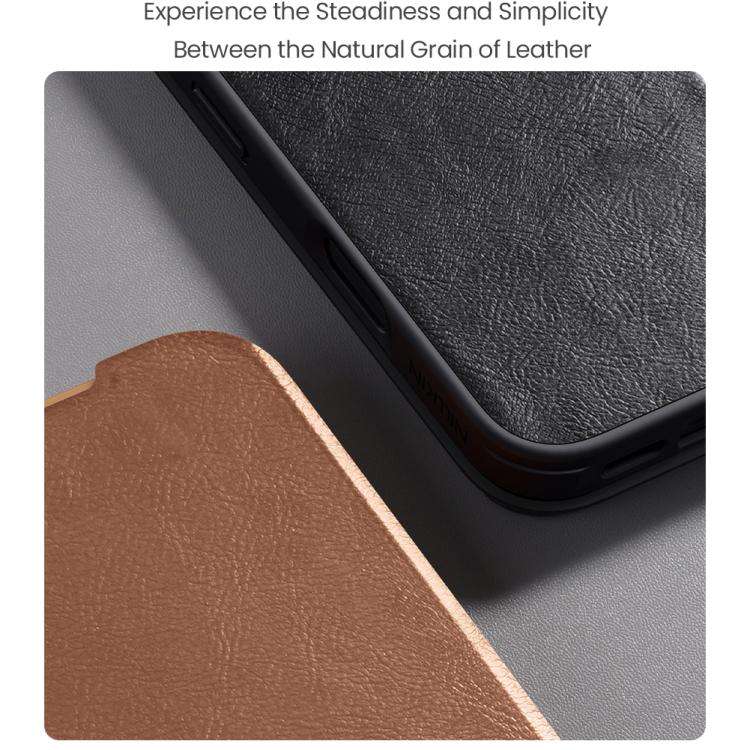 NILLKIN QIN Series Pro Sliding Camera Cover Design Leather Phone Case, For iPhone 17 Pro, For iPh...