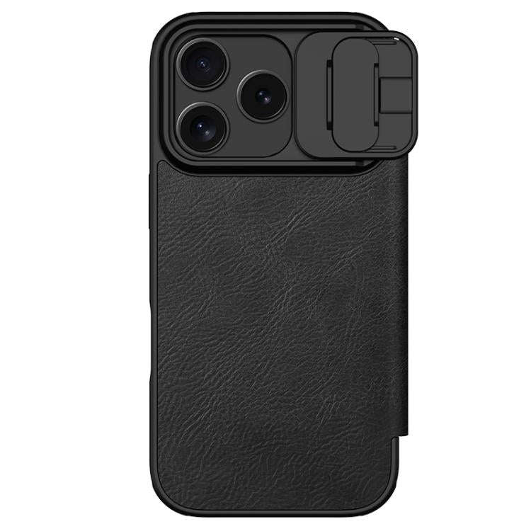 NILLKIN QIN Series Pro Sliding Camera Cover Design Leather Phone Case, For iPhone 17 Pro, For iPh...