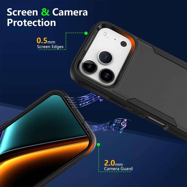 2 in 1 PC Hybrid TPU Phone Case, For iPhone 18 Pro / 17 Pro, For iPhone 18 Pro Max / 17 Pro Max, ...