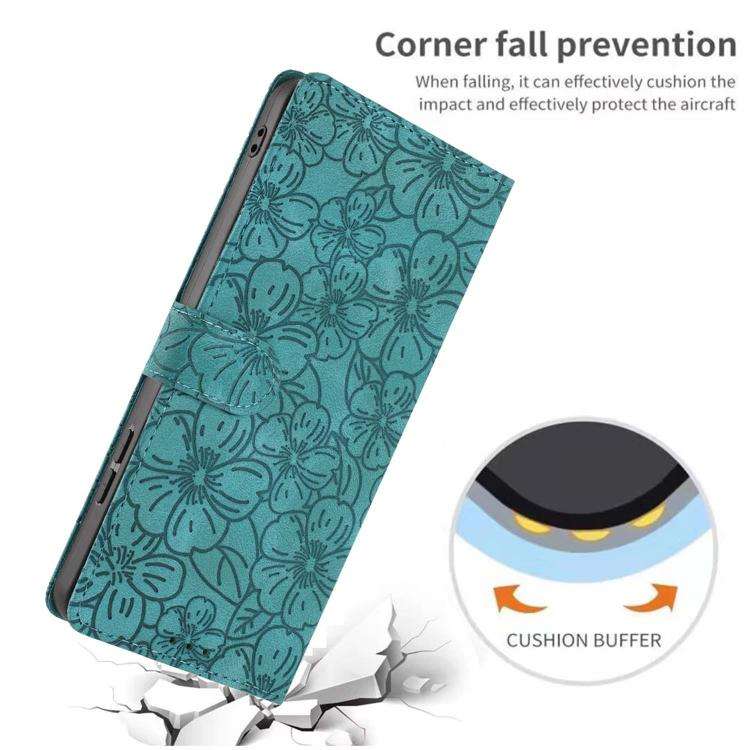 Cherry Blossoms Embossed Leather Phone Case, For iPhone 18 Pro, For iPhone 18 Pro Max, For iPhone...
