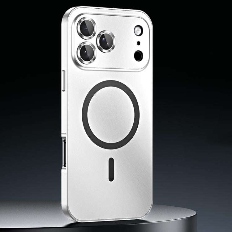 Spring Buckle MagSafe Magnetic Metal Phone Case, For iPhone 17 Pro Max, For iPhone 17 Pro, For iP...