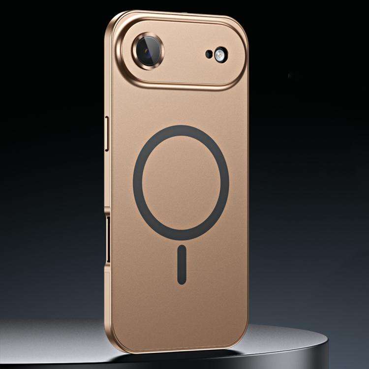 Spring Buckle MagSafe Magnetic Metal Phone Case, For iPhone 17 Pro Max, For iPhone 17 Pro, For iP...