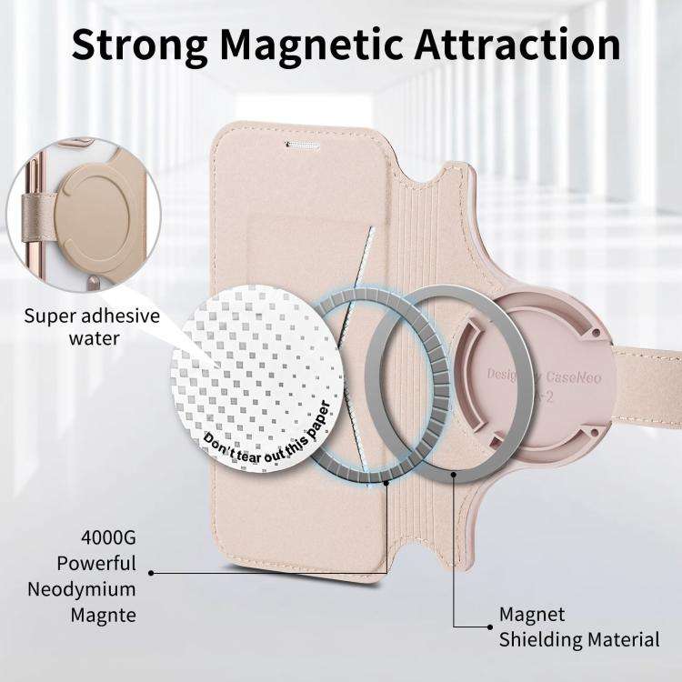 Splitable Electroplated MagSafe RFID Anti-theft Leather Phone Case with Lens Film, For iPhone 18 ...