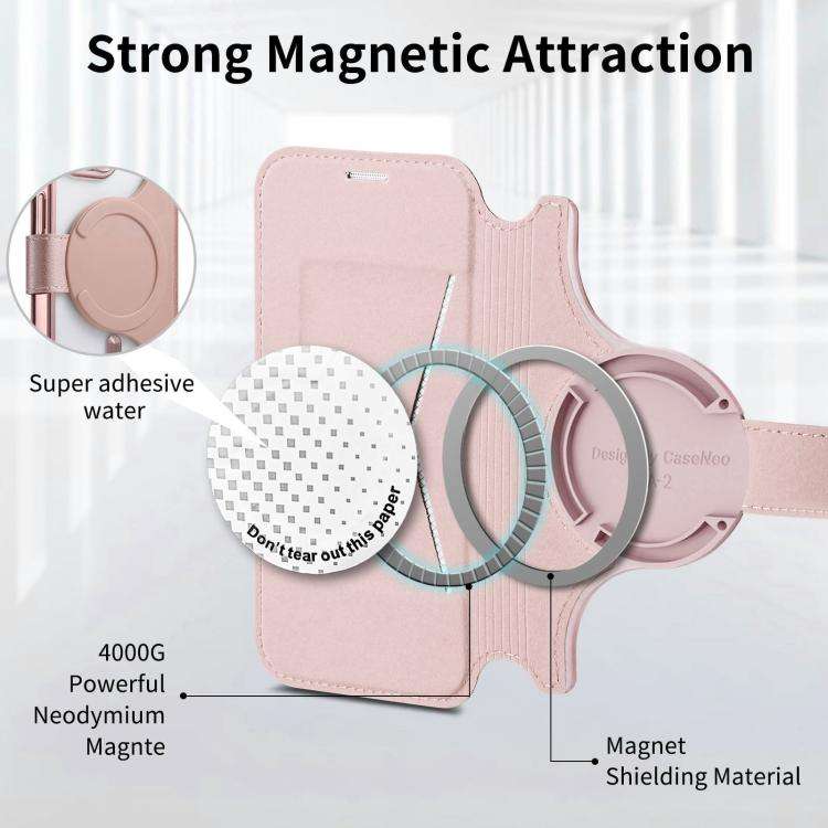 Splitable Electroplated MagSafe RFID Anti-theft Leather Phone Case with Lens Film, For iPhone 13 ...