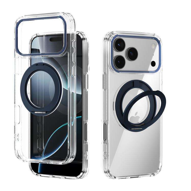 ABEEL MagSafe Q-LUCK Pivot Bracket Transparent Phone Case, For iPhone 18 Pro / 17 Pro, For iPhone...