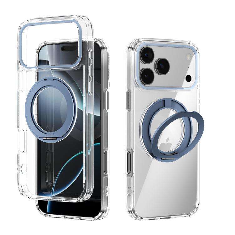 ABEEL MagSafe Q-LUCK Pivot Bracket Transparent Phone Case, For iPhone 18 Pro / 17 Pro, For iPhone...
