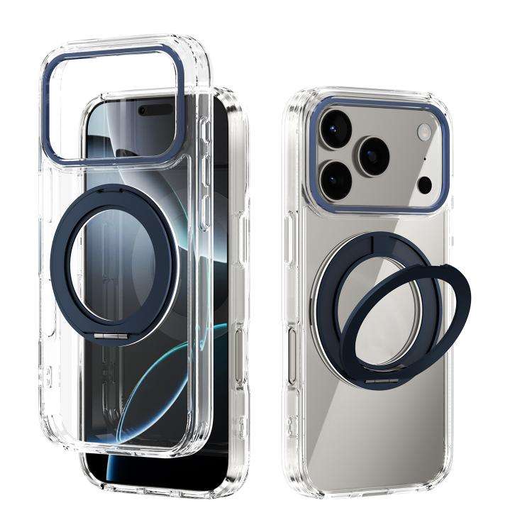 ABEEL MagSafe Q-LUCK Pivot Bracket Transparent Phone Case, For iPhone 18 Pro / 17 Pro, For iPhone...