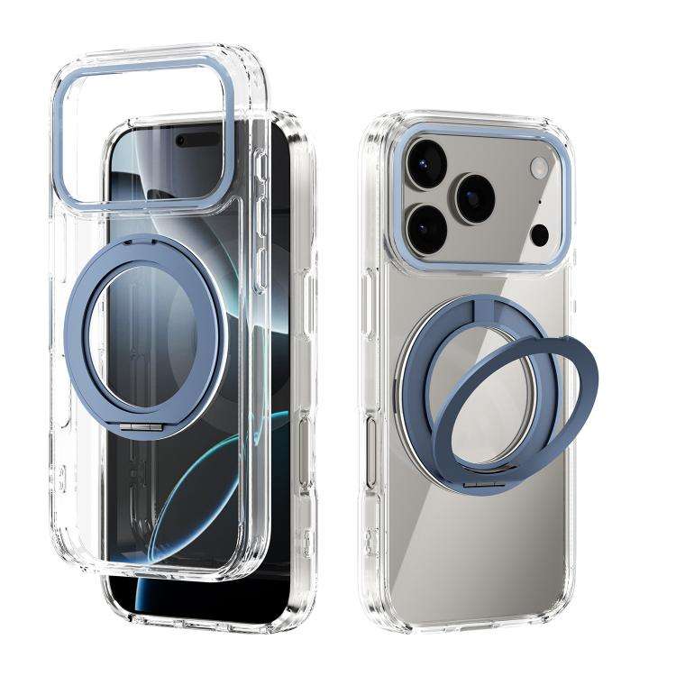 ABEEL MagSafe Q-LUCK Pivot Bracket Transparent Phone Case, For iPhone 18 Pro / 17 Pro, For iPhone...