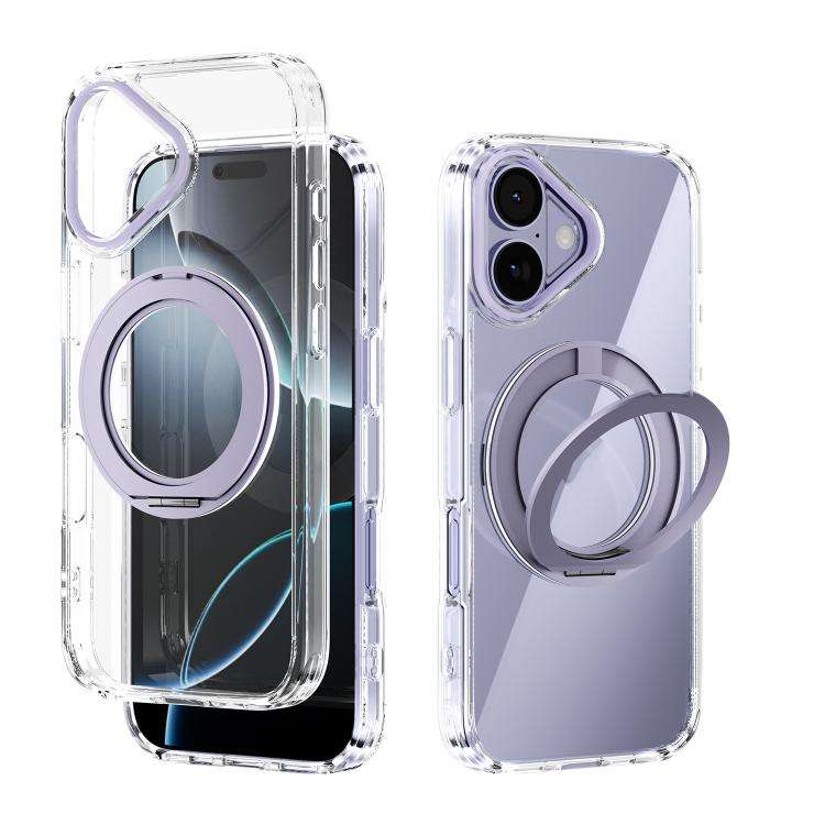 ABEEL MagSafe Q-LUCK Pivot Bracket Transparent Phone Case, For iPhone 18 Pro / 17 Pro, For iPhone...