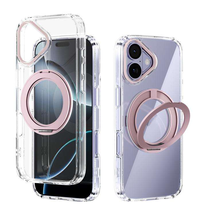 ABEEL MagSafe Q-LUCK Pivot Bracket Transparent Phone Case, For iPhone 18 Pro / 17 Pro, For iPhone...