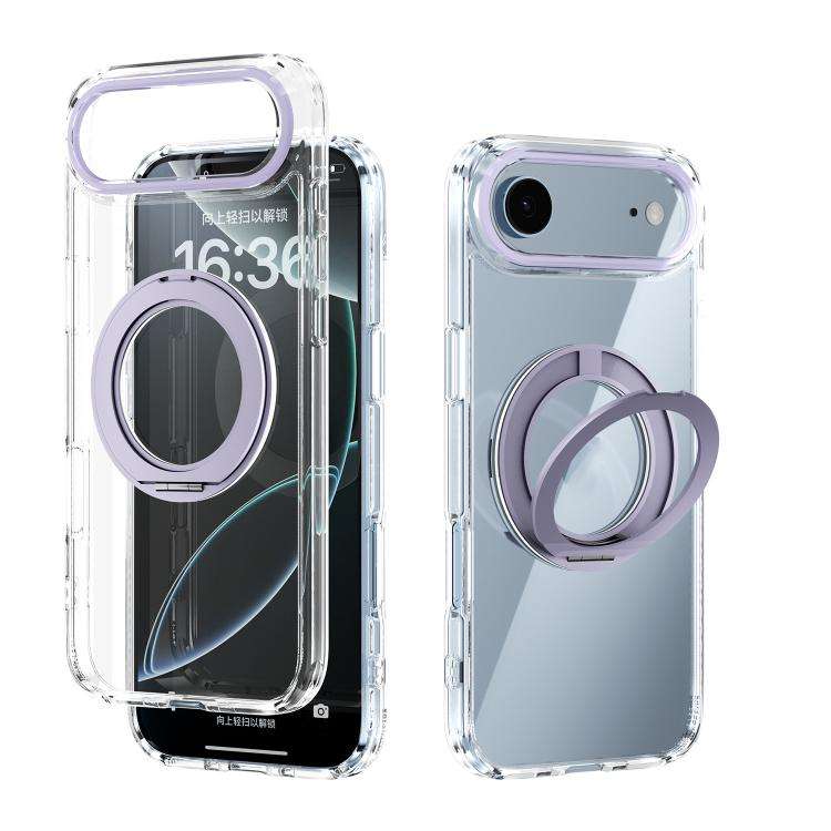 ABEEL MagSafe Q-LUCK Pivot Bracket Transparent Phone Case, For iPhone 18 Pro / 17 Pro, For iPhone...