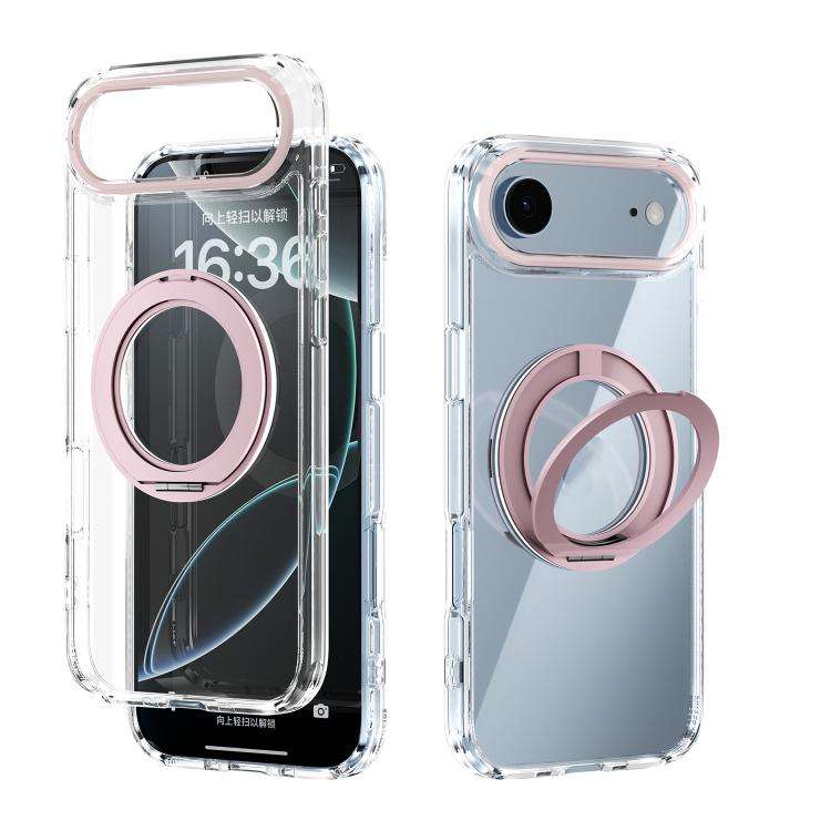 ABEEL MagSafe Q-LUCK Pivot Bracket Transparent Phone Case, For iPhone 18 Pro / 17 Pro, For iPhone...