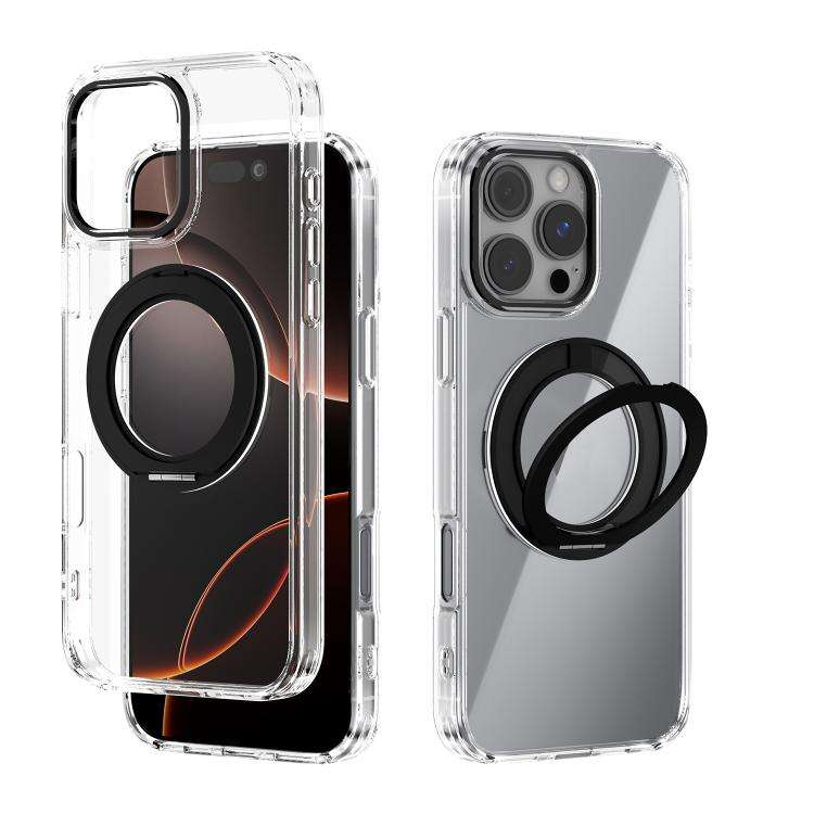 ABEEL MagSafe Q-LUCK Pivot Bracket Transparent Phone Case, For iPhone 18 Pro / 17 Pro, For iPhone...