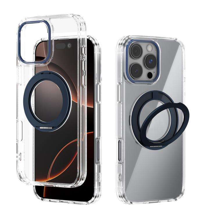 ABEEL MagSafe Q-LUCK Pivot Bracket Transparent Phone Case, For iPhone 18 Pro / 17 Pro, For iPhone...