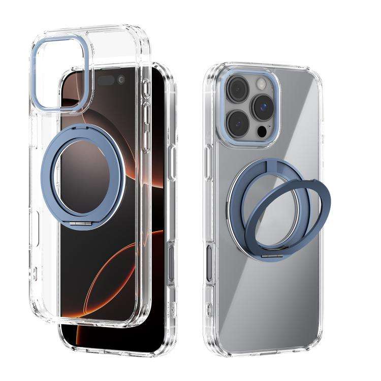 ABEEL MagSafe Q-LUCK Pivot Bracket Transparent Phone Case, For iPhone 18 Pro / 17 Pro, For iPhone...