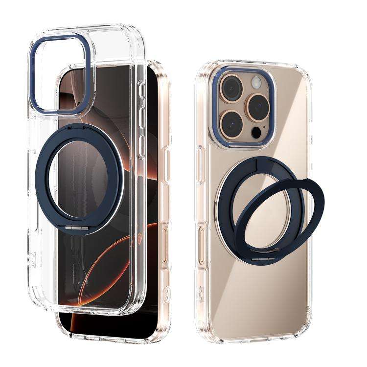 ABEEL MagSafe Q-LUCK Pivot Bracket Transparent Phone Case, For iPhone 18 Pro / 17 Pro, For iPhone...