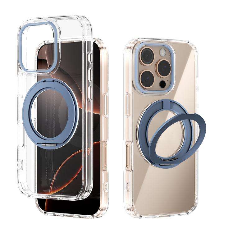 ABEEL MagSafe Q-LUCK Pivot Bracket Transparent Phone Case, For iPhone 18 Pro / 17 Pro, For iPhone...