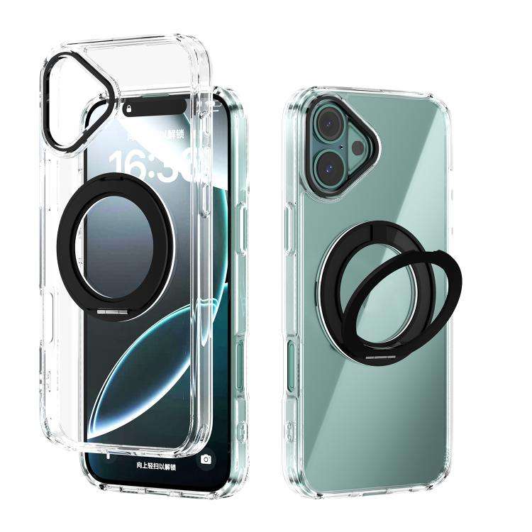 ABEEL MagSafe Q-LUCK Pivot Bracket Transparent Phone Case, For iPhone 18 Pro / 17 Pro, For iPhone...