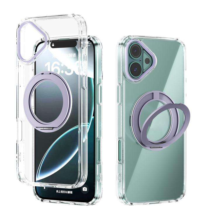 ABEEL MagSafe Q-LUCK Pivot Bracket Transparent Phone Case, For iPhone 18 Pro / 17 Pro, For iPhone...