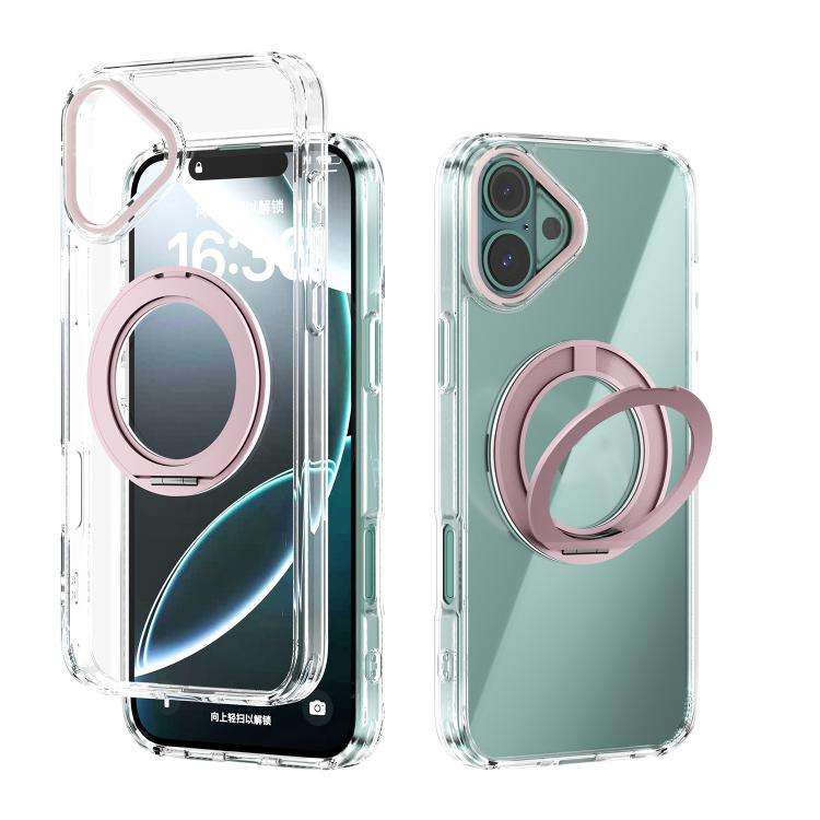 ABEEL MagSafe Q-LUCK Pivot Bracket Transparent Phone Case, For iPhone 18 Pro / 17 Pro, For iPhone...