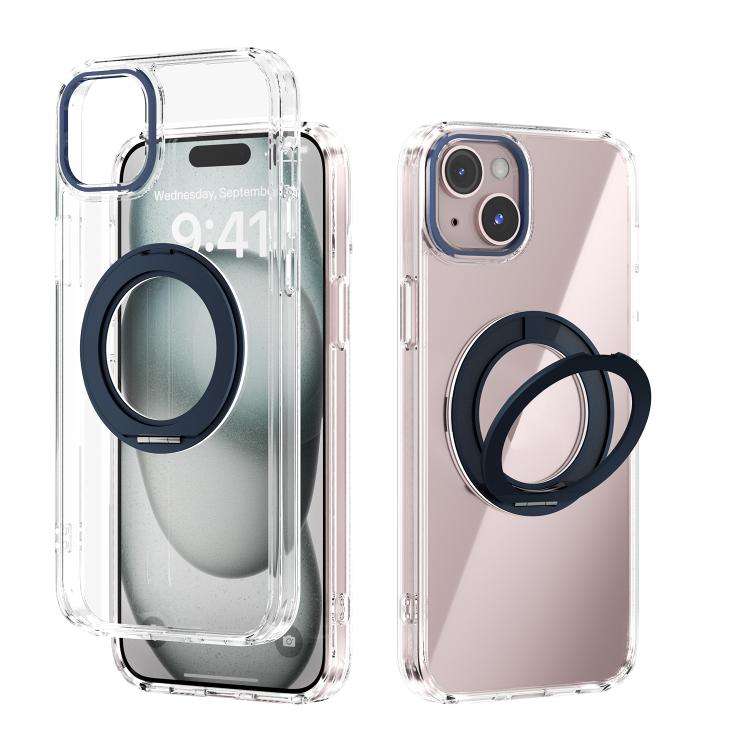 ABEEL MagSafe Q-LUCK Pivot Bracket Transparent Phone Case, For iPhone 15 Pro Max, For iPhone 15 P...