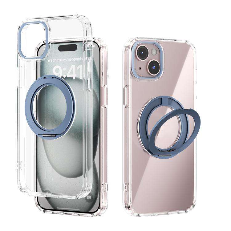 ABEEL MagSafe Q-LUCK Pivot Bracket Transparent Phone Case, For iPhone 15 Pro Max, For iPhone 15 P...